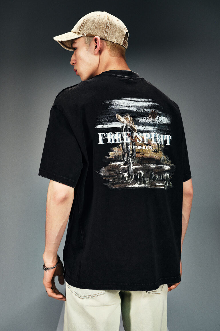 Kaos Kaus Printed Loose Fit by HM