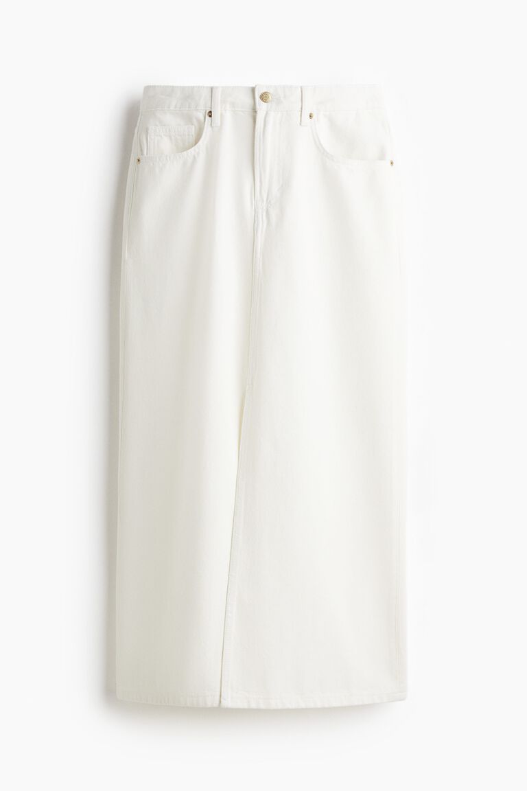 Rok midi denim